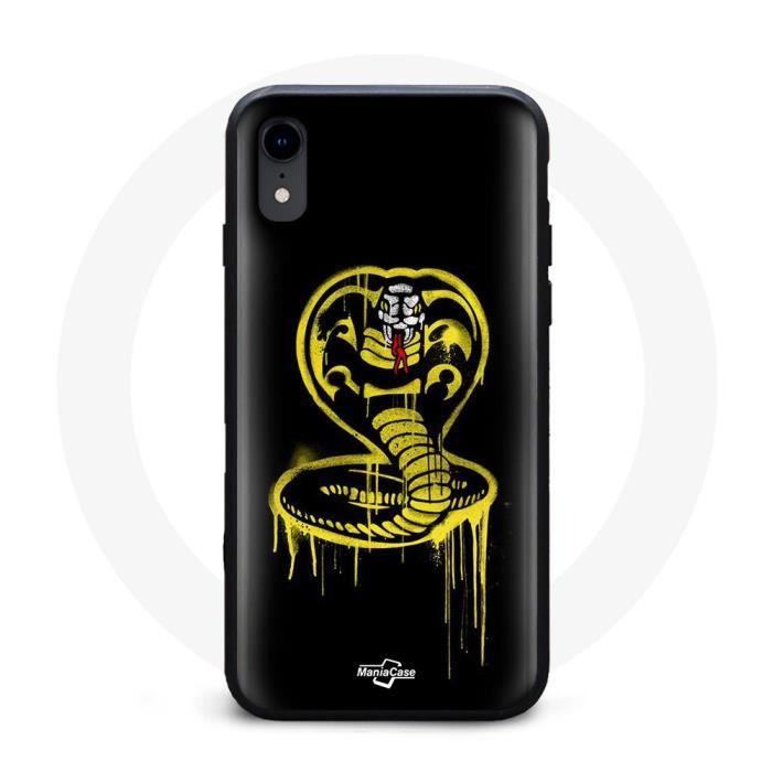 Hülle für iPhone XS Max Cobra Kai Logo Gelb Schwarz Hintergrund Poster Serie Hülle für iPhone XS Max Cobra Kai Logo Gelb Schwarz Hintergrund Poster Serie von Joom DACH