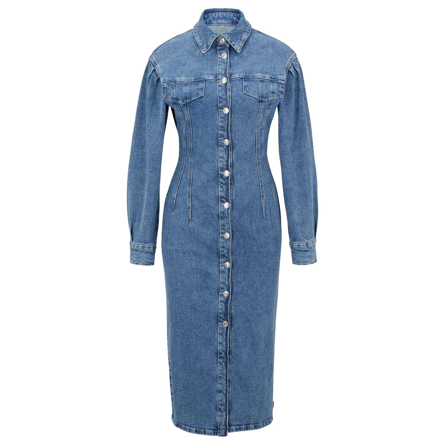 Hugo Damen/Damen Gesina Jeanskleid 6 UK blau Hugo Damen/Damen Gesina Jeanskleid 6 UK blau von Joom DACH