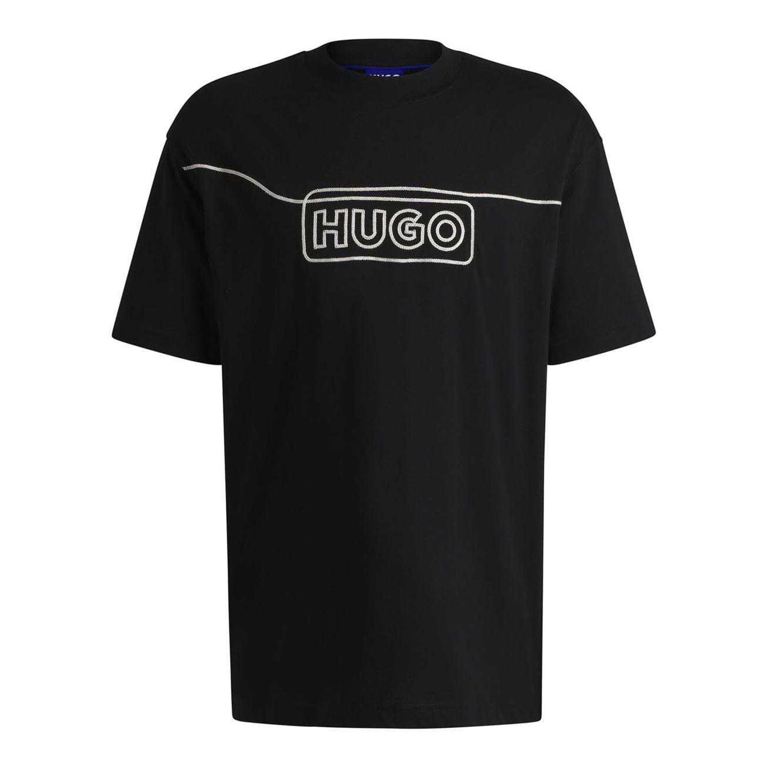 Hugo Herren Noideryo Logo Stickdetail T-Shirt S schwarz Hugo Herren Noideryo Logo Stickdetail T-Shirt S schwarz von Joom DACH