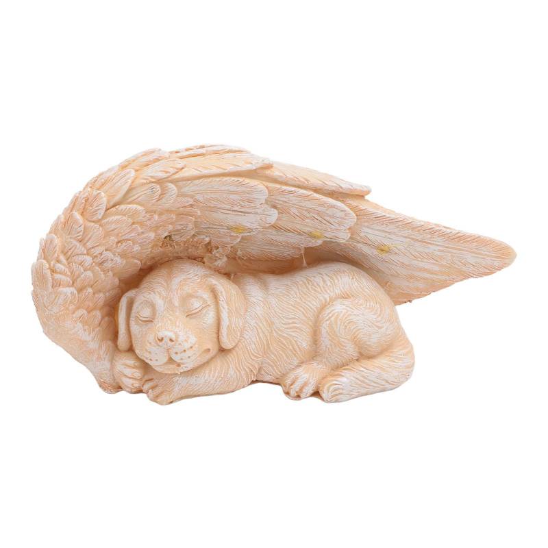 Hund Engel Denkmal Statue mit Flügeln LED Dekorative Lichter Realistisch Wetterfest Langlebig Haustier von Joom DACH