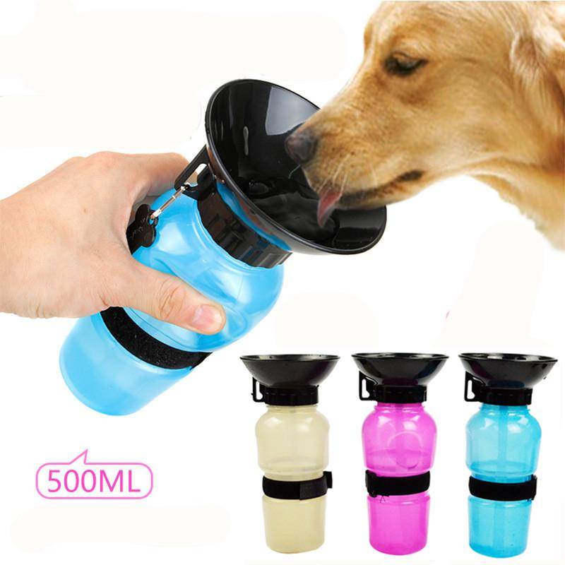 Hund Trinkwasser Flasche Haustier Welpen Sport Tragbare Reise Outdoor Feed Schüssel Becher Tasse Dispenser MIT 21.5*6.5*10.7 cm blau von Joom DACH