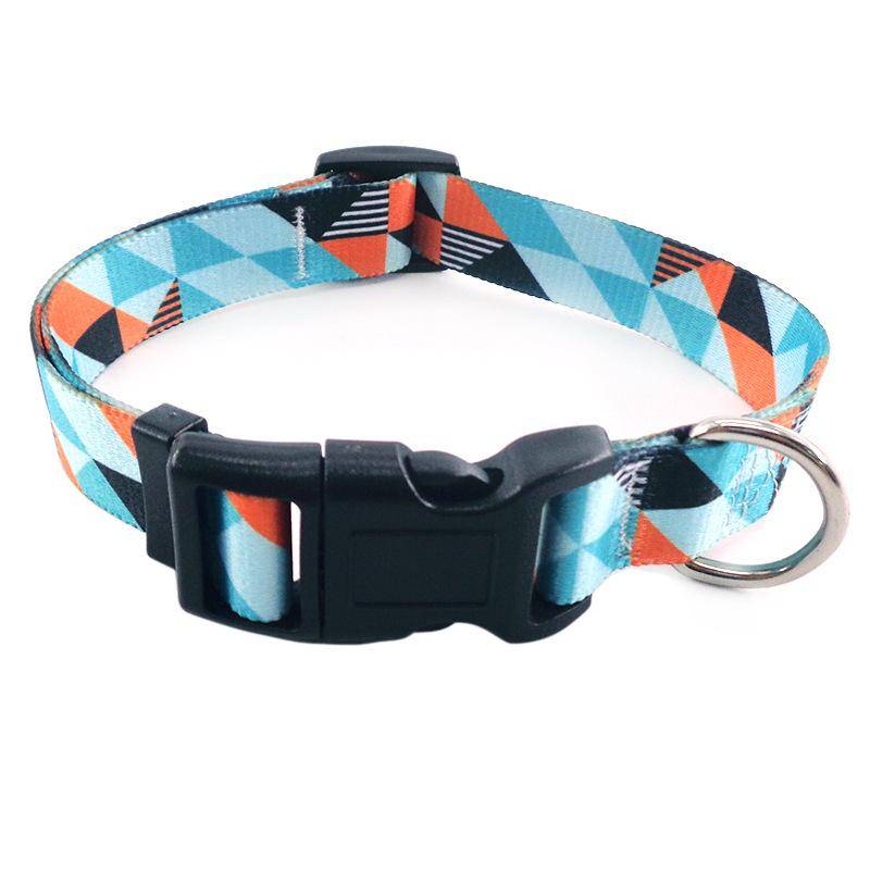 Hundehalsband und Hundeleine im Bohemian-Ethno-Stil mit Digitaldruck Collar S:1.5*40cm von Joom DACH