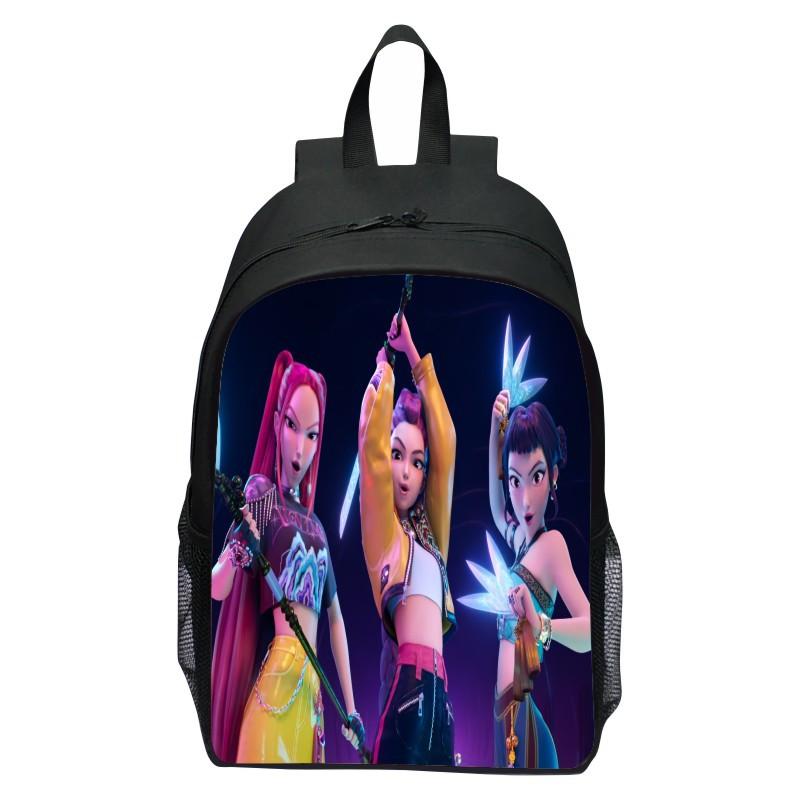 Huntrix Kpop Hexenjagd Rucksack mit großer Kapazität Mochila Computerrucksack Jungen und Mädchen Sportreisetasche Bestes Geschenk von Joom DACH