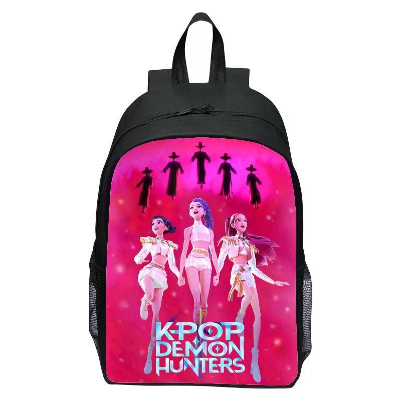 Huntrix Kpop Hexenjagd Rucksack mit großer Kapazität Mochila Computerrucksack Jungen und Mädchen Sportreisetasche Bestes Geschenk von Joom DACH