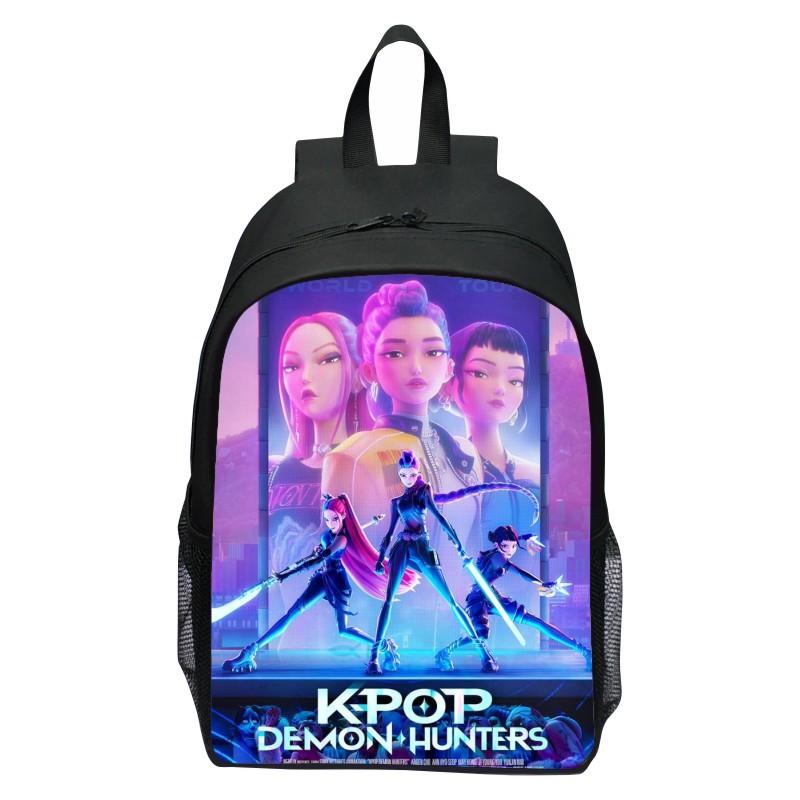 Huntrix Kpop Hexenjagd Rucksack mit großer Kapazität Mochila Computerrucksack Jungen und Mädchen Sportreisetasche Bestes Geschenk von Joom DACH