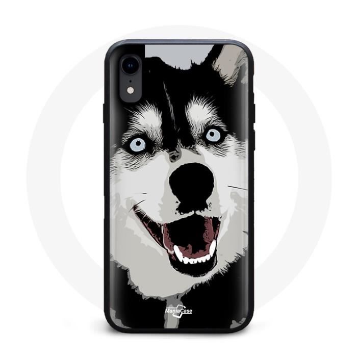 Husky-Schwarz-Weiß-Iphone-XS-Hülle Husky-Schwarz-Weiß-Iphone-XS-Hülle von Joom DACH