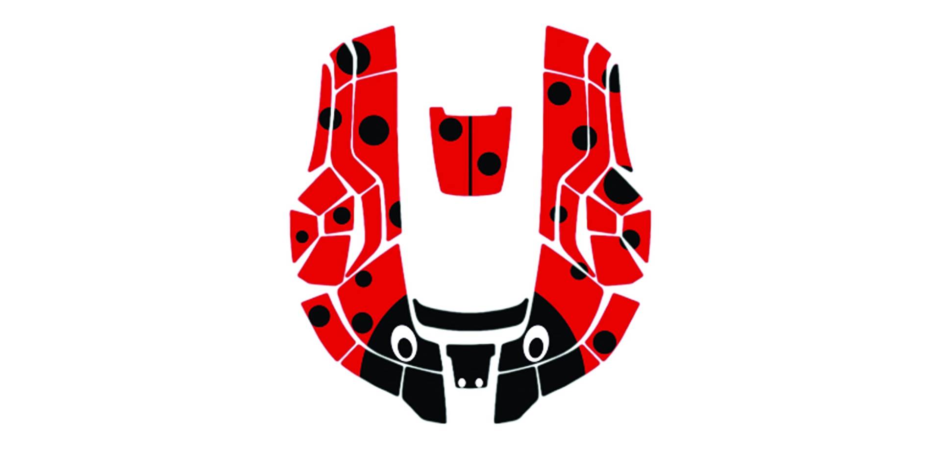 Husqvarna Zenoah Mähroboter Aufkleber-Set, LADYBUG (rot) für Automower 315 (Produktcode: 599292403) von Joom DACH