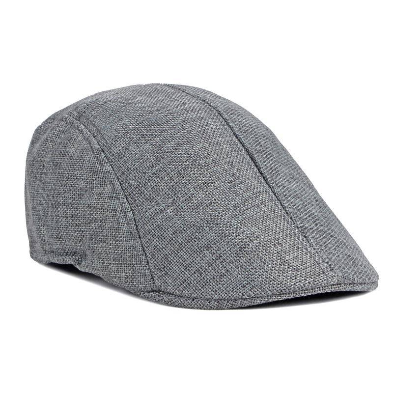 Hut Herren Newsboy Caps Baskenmütze Britischen Retro Sommer Atmungsaktive Gatsby Maler Hüte Vorwärts Hut Fahrer Ivy Hut Gorro Hombre Boina 56-58cm grau von Joom DACH