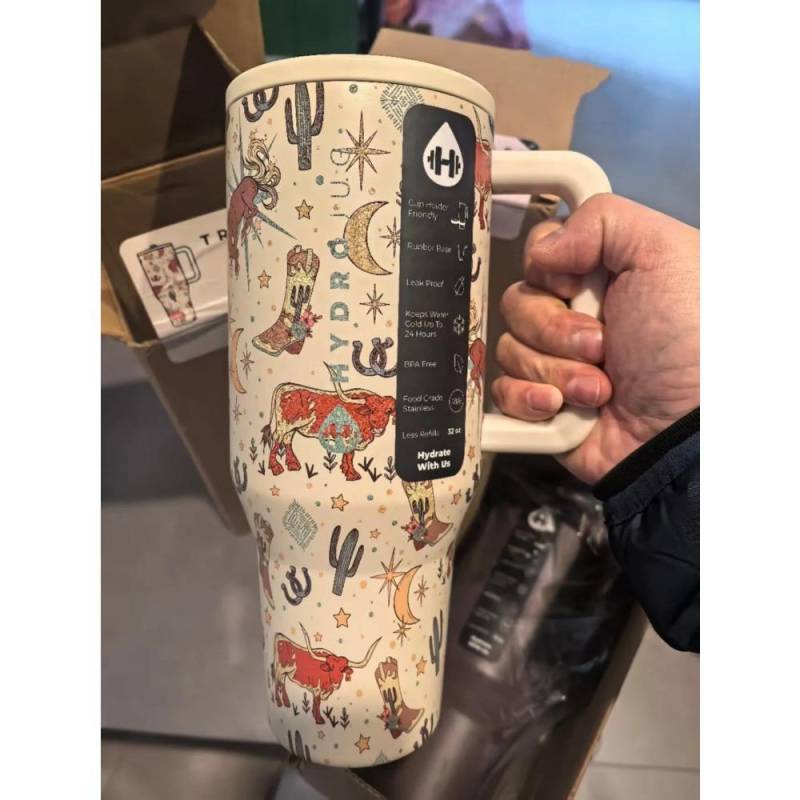 HydroJug Tumbler 32OZ/40OZ Traveler Strohhalm-Deckel Edelstahl Vakuumisoliert Auto Becher Doppelwandig Thermisch Eisgekühlt Reise 40OZ von Joom DACH