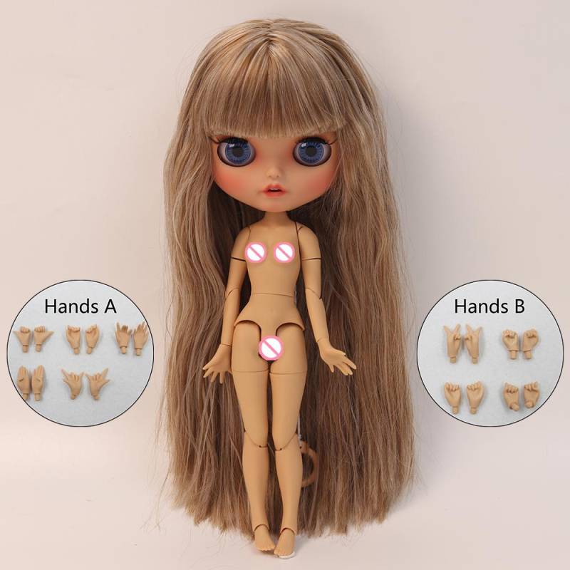 ICY DBS Blythe Puppe 1/6 BJD Gelenkkörper Gebräunte Haut Mattes Gesicht 30cm im Angebot Sonderpreis Spielzeug Geschenk Anime Mädchen SD Tan skin von Joom DACH