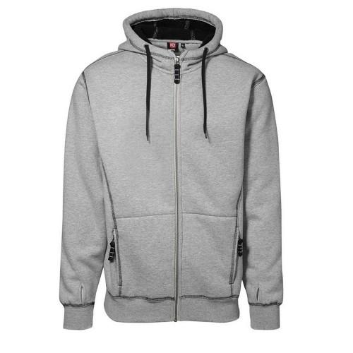 ID Herren Worker Full Zip Locker sitzender Sherpa-Kapuzenpullover M grau von Joom DACH
