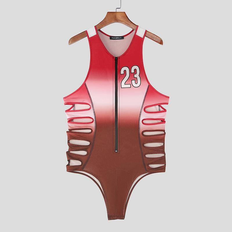 INCERUN Herren Träger Ärmellos Farbverlauf Buchstabenprint Ausgeschnitten Slips Bodys Jumpsuits XL rot INCERUN Herren Träger Ärmellos Farbverlauf Buchstabenprint Ausgeschnitten Slips Bodys Jumpsuits XL rot von Joom DACH