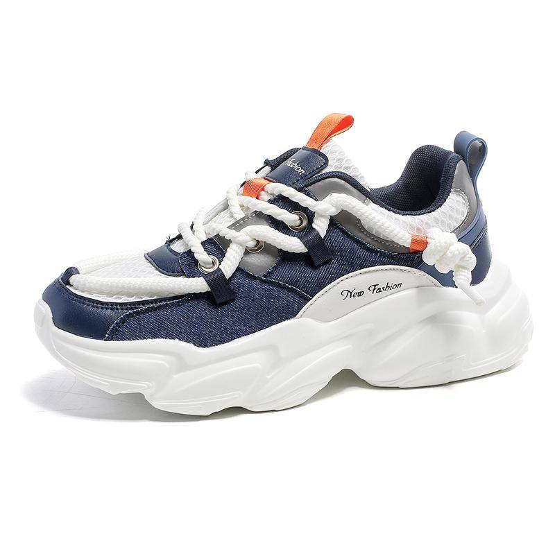 INS Heiße Verkäufe Chunky Sneakers Frauen Dicke Sohle Jogging Sportschuhe Männer Mesh Atmungsaktive Plattform Papas Schuhe Männliche Wanderschuhe 44 von Joom DACH