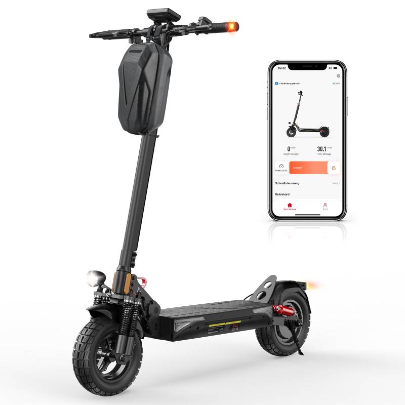 ISINWHEEL T4 Outdoor Erwachsener Faltbarer E-Scooter 500W Motor 48V12.5AH Batterie 10 Zoll Offroad-Reifen Urbanes Pendeln Deutscher Standard Elektroroller von Joom DACH