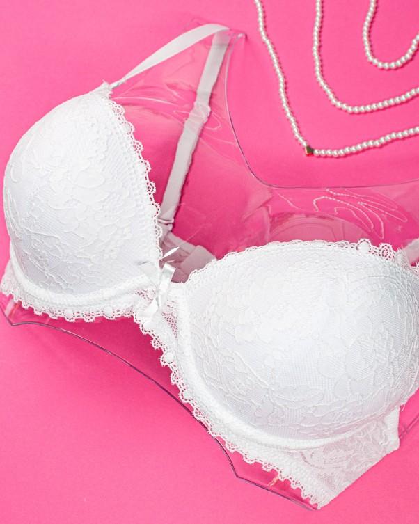 ISSA Plus Push-up-BH aus Spitze 75C weiß von Joom DACH