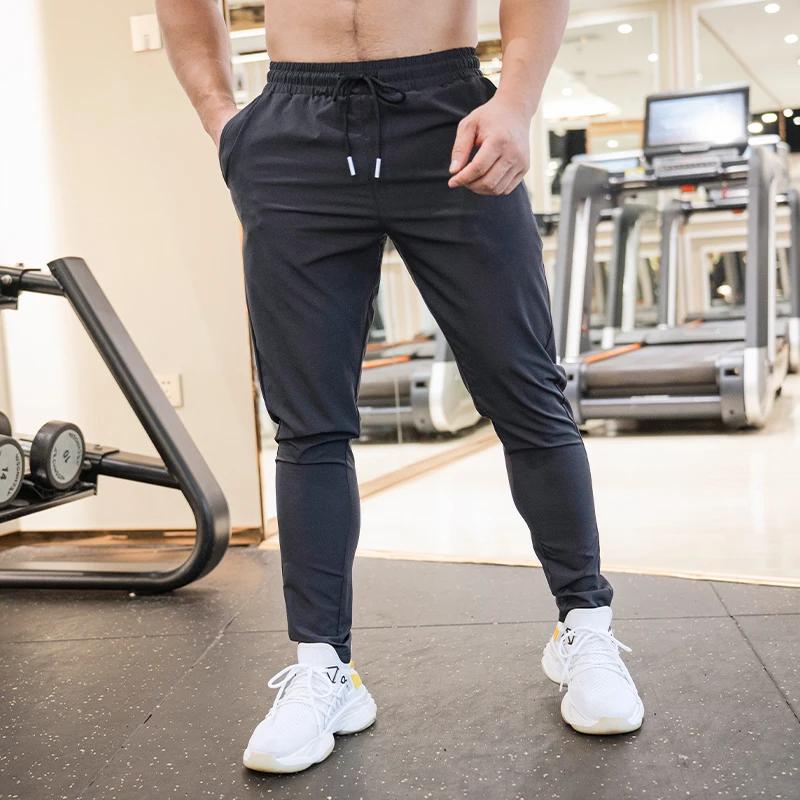 Ice Silk Jogginghose Herren Sommer Ultradünne Kühlende Dry Fit Sporthose Laufhose Atmungsaktive Hose Lässige Fitness Bein XS dunkelgraue von Joom DACH