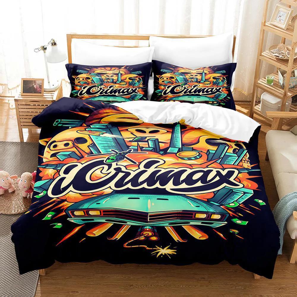 Icrimax Einzel-Doppelbettwäsche-Set 3D-gedrucktes Bettlaken-Set für Jungenzimmer Queen King Size Twin Einzel Jungen Erwachsene EU single(135x200cm) von Joom DACH