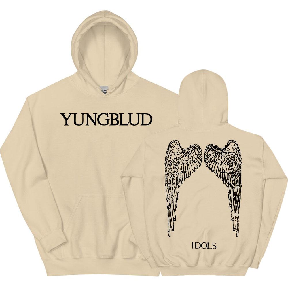Idols Wings Hoodie YUNGBLUD Grafikdruck Sweatshirts Langarm Mode Pullover Lässige Herren Damen Hoodies S Idols Wings Hoodie YUNGBLUD Grafikdruck Sweatshirts Langarm Mode Pullover Lässige Herren Damen Hoodies S von Joom DACH