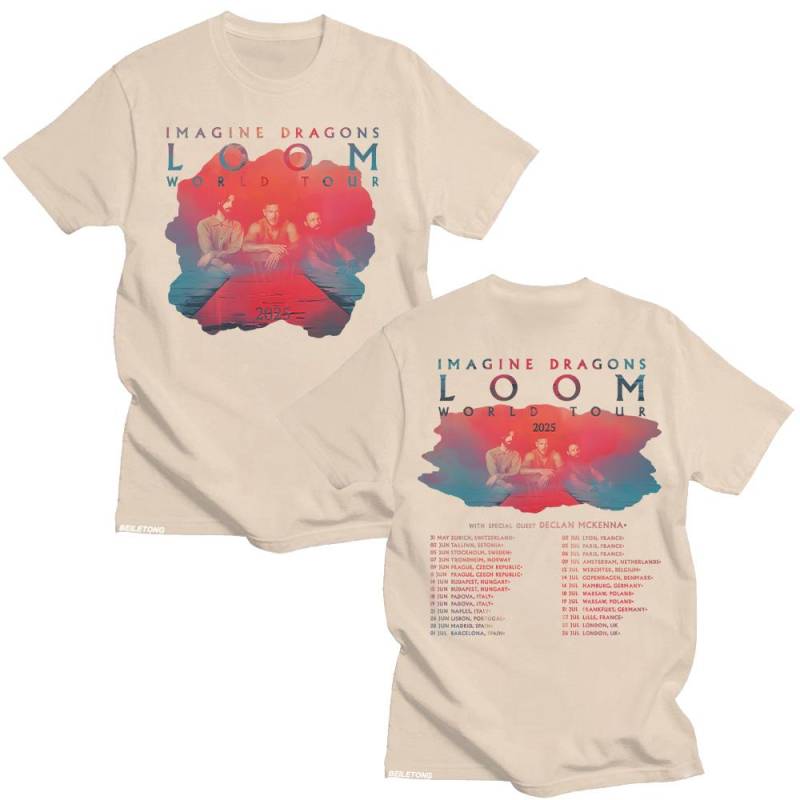 Imagine Dragons Band Loom Tour 2025 Neue T-Shirts Männer Frauen Mode Hip Hop Retro T-Shirt Baumwolle Kurzarm T-Shirts Ästhetische Tops M sand Imagine Dragons Band Loom Tour 2025 Neue T-Shirts Männer Frauen Mode Hip Hop Retro T-Shirt Baumwolle Kurzarm T-Shirts Ästhetische Tops M sand von Joom DACH