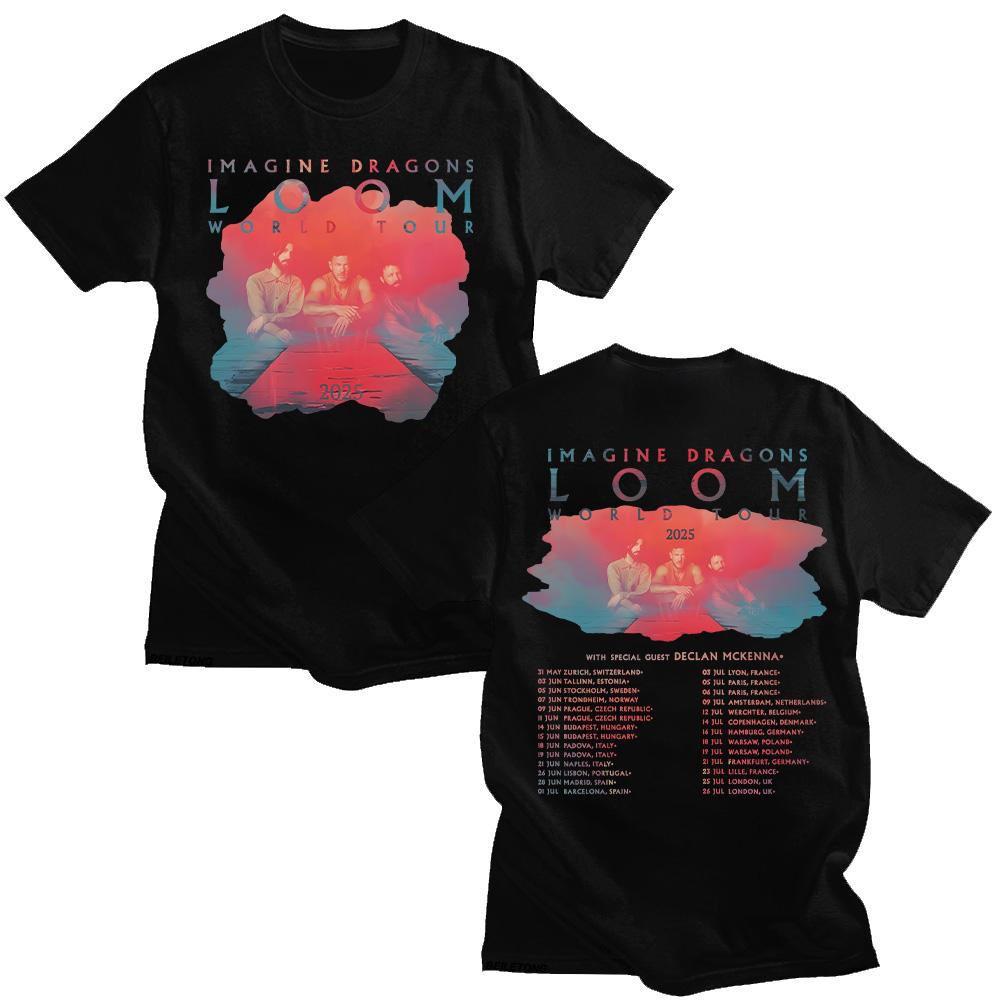 Imagine Dragons Band Loom Tour 2025 Neue T-Shirts Männer Frauen Mode Hip Hop Retro T-Shirt Baumwolle Kurzarm T-Shirts Ästhetische Tops M schwarz Imagine Dragons Band Loom Tour 2025 Neue T-Shirts Männer Frauen Mode Hip Hop Retro T-Shirt Baumwolle Kurzarm T-Shirts Ästhetische Tops M schwarz von Joom DACH