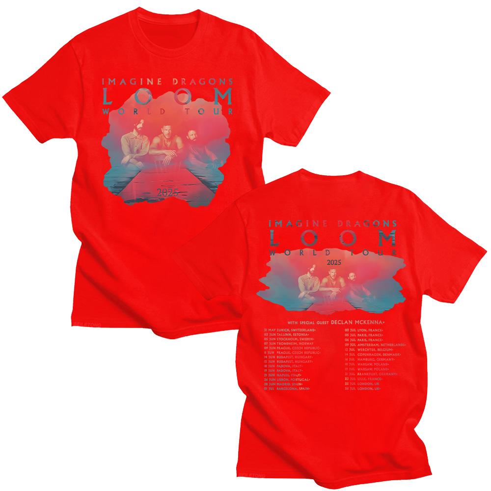 Imagine Dragons Band Loom Tour 2025 Neue T-Shirts Männer Frauen Mode Hip Hop Retro T-Shirt Baumwolle Kurzarm T-Shirts Ästhetische Tops S rot Imagine Dragons Band Loom Tour 2025 Neue T-Shirts Männer Frauen Mode Hip Hop Retro T-Shirt Baumwolle Kurzarm T-Shirts Ästhetische Tops S rot von Joom DACH