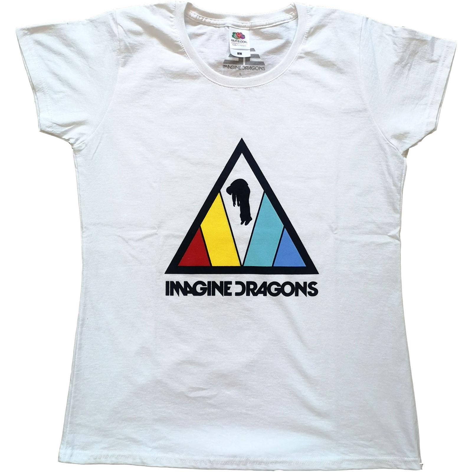 Imagine Dragons Damen/Damen-T-Shirt mit Dreieck-Logo L weiß Imagine Dragons Damen/Damen-T-Shirt mit Dreieck-Logo L weiß von Joom DACH