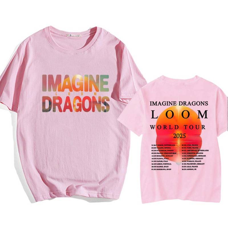 Imagine Dragons Loom Tour 2025 T-Shirt Kurzarm Baumwolle Herren/Damen T-Shirts Hochwertige weiche Unisex Streetwear Hip Hop Mode L Imagine Dragons Loom Tour 2025 T-Shirt Kurzarm Baumwolle Herren/Damen T-Shirts Hochwertige weiche Unisex Streetwear Hip Hop Mode L von Joom DACH