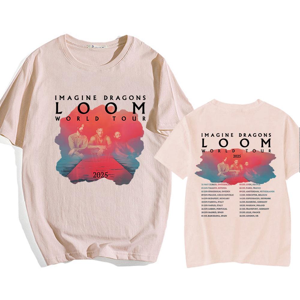 Imagine Dragons Loom Tour 2025 T-Shirt Kurzarm Baumwolle Herren/Damen T-Shirts Hochwertige weiche Unisex Streetwear Hip Hop Mode L Imagine Dragons Loom Tour 2025 T-Shirt Kurzarm Baumwolle Herren/Damen T-Shirts Hochwertige weiche Unisex Streetwear Hip Hop Mode L von Joom DACH