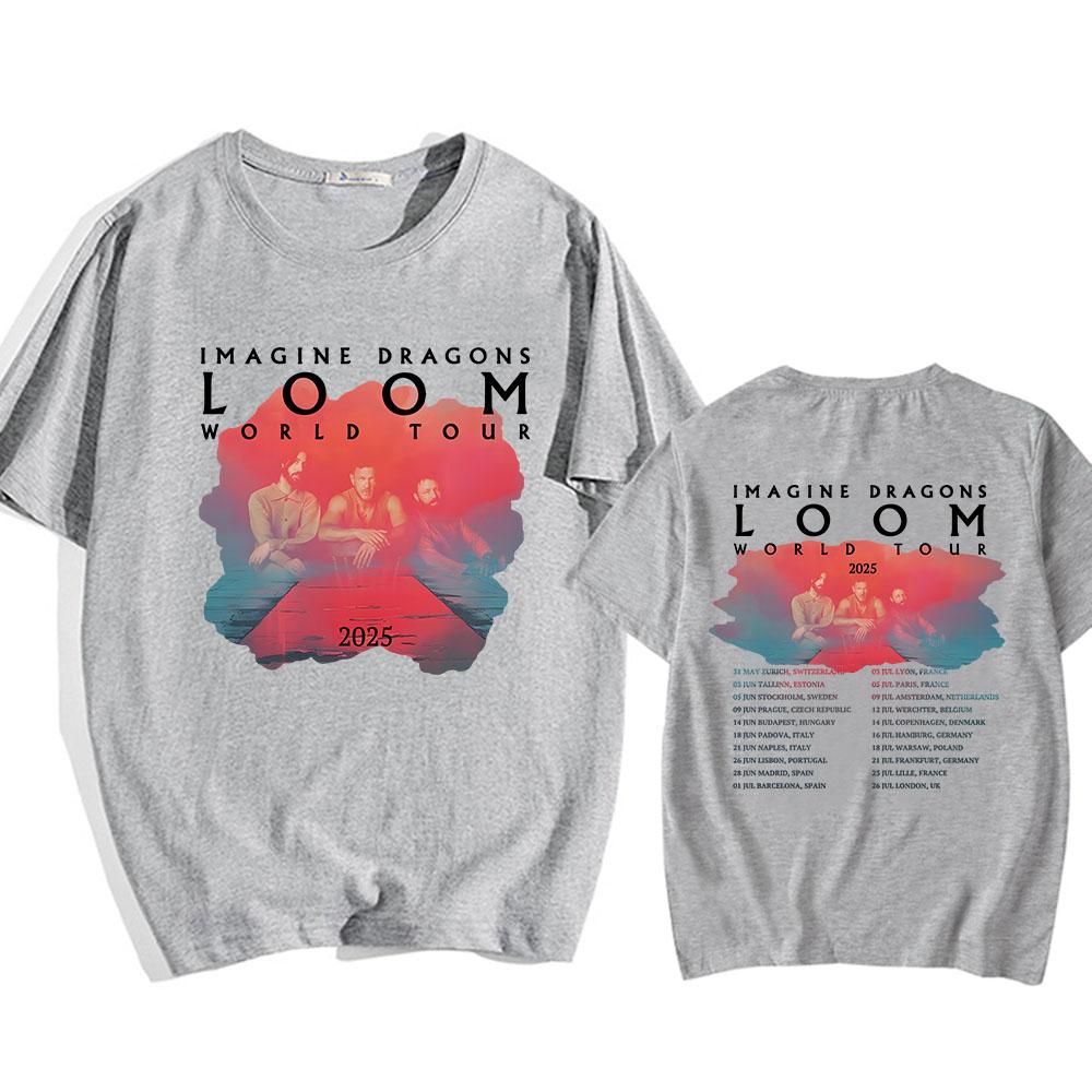 Imagine Dragons Loom Tour 2025 T-Shirt Kurzarm Baumwolle Herren/Damen T-Shirts Hochwertige weiche Unisex Streetwear Hip Hop Mode M Imagine Dragons Loom Tour 2025 T-Shirt Kurzarm Baumwolle Herren/Damen T-Shirts Hochwertige weiche Unisex Streetwear Hip Hop Mode M von Joom DACH