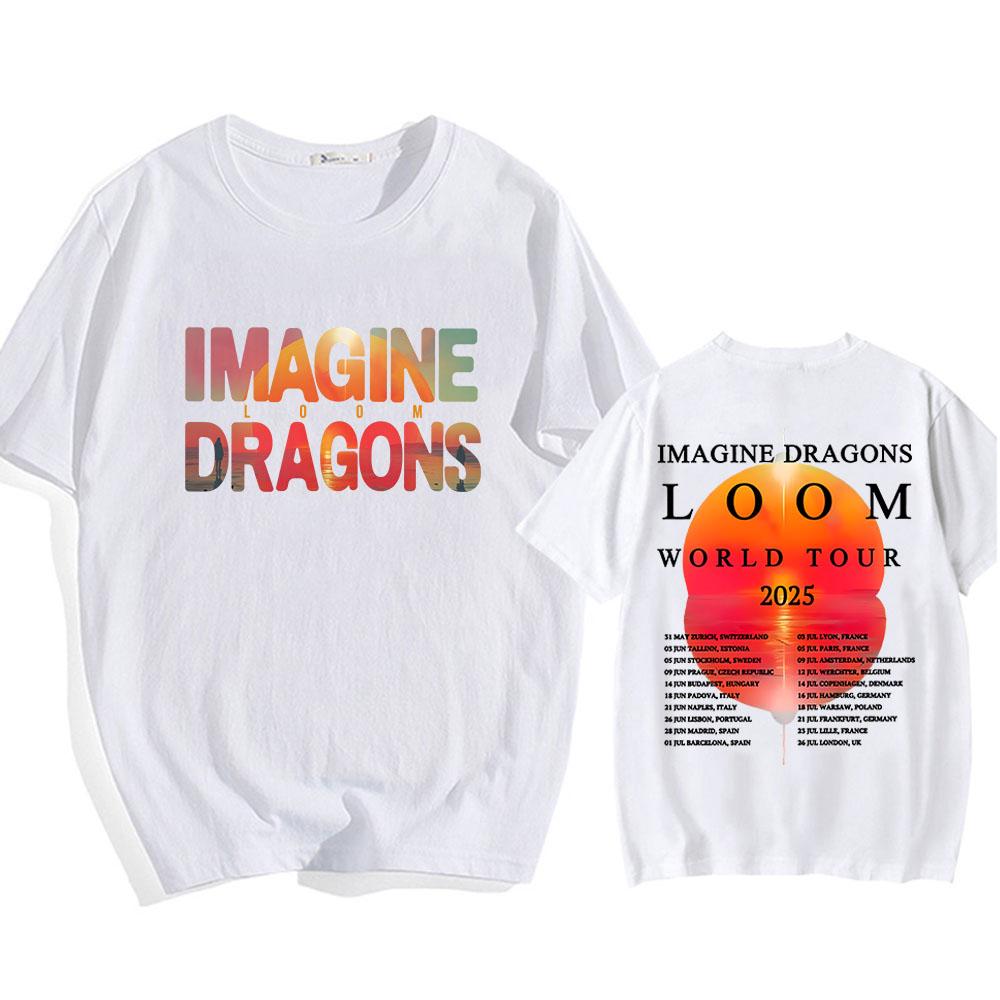 Imagine Dragons Loom Tour 2025 T-Shirt Kurzarm Baumwolle Herren/Damen T-Shirts Hochwertige weiche Unisex Streetwear Hip Hop Mode M Imagine Dragons Loom Tour 2025 T-Shirt Kurzarm Baumwolle Herren/Damen T-Shirts Hochwertige weiche Unisex Streetwear Hip Hop Mode M von Joom DACH