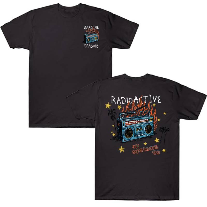 Imagine Dragons Radioactive T-Shirt Baumwolle Herren/Damen T-Shirts Hohe Qualität Weich Unisex Streetwear Hip Hop Mode Sommer Kurzarm Tops M Imagine Dragons Radioactive T-Shirt Baumwolle Herren/Damen T-Shirts Hohe Qualität Weich Unisex Streetwear Hip Hop Mode Sommer Kurzarm Tops M von Joom DACH
