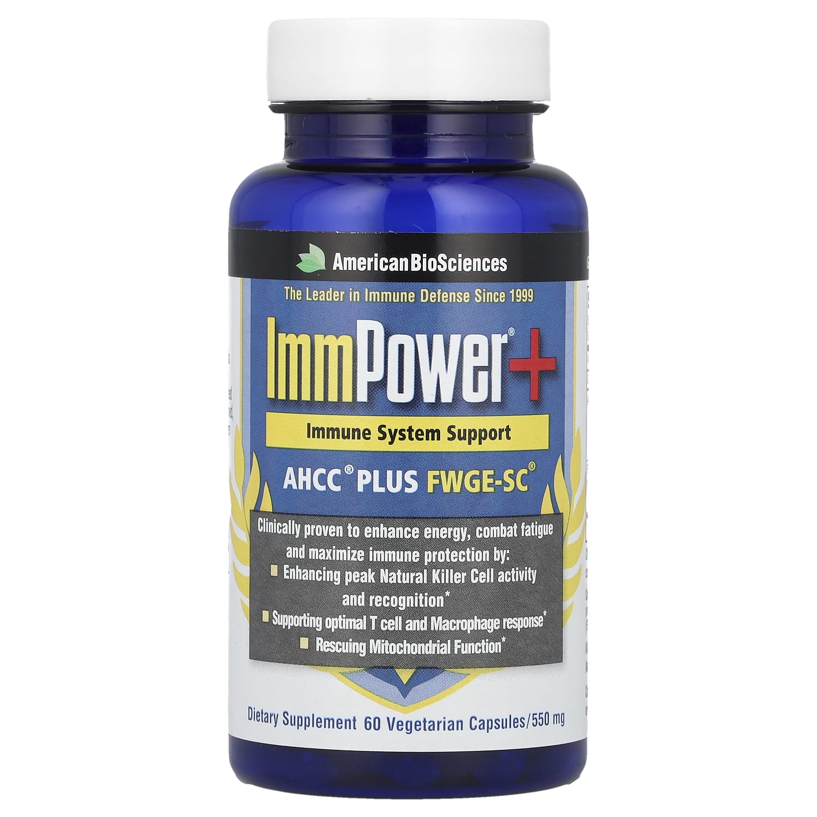 Immpower®+, Ahcc® plus Fwge-Sc®, 60 Veggie-Kapseln von Joom DACH