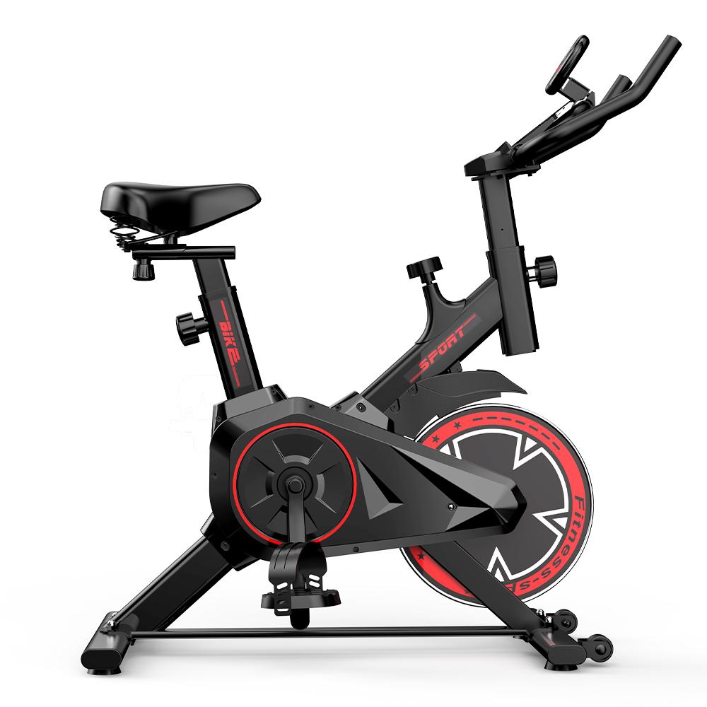 Indoor Cycling Bikes QK101 Riemenantrieb Heimtrainer – Heim-Spin-Bike mit elektronischer Anzeige & einstellbarem Widerstand schwarz von Joom DACH