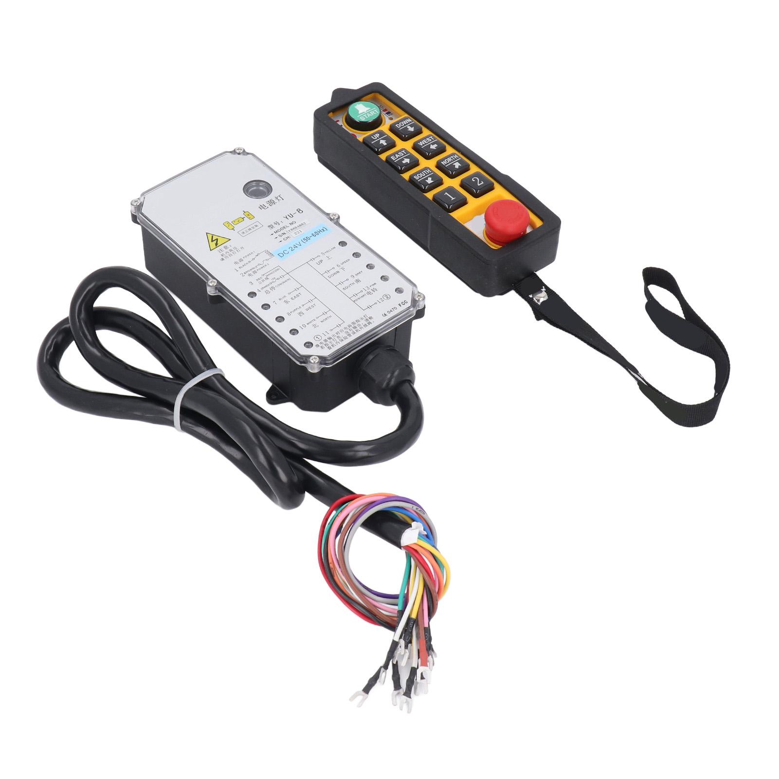 Industrielle Kranfernbedienung Einzelgriff Elektrischer Hebe-Controller mit Not-Aus 6 von Joom DACH