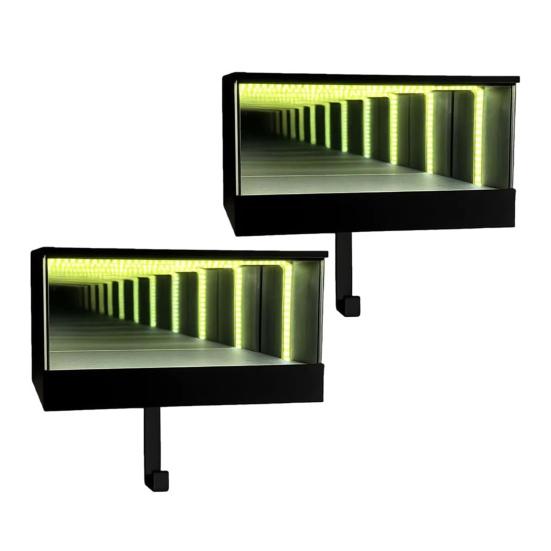 Infinity Garagen Schlüsselhalter LED Leuchtendes Auto Schlüsselregal mit Tunnel 3D Illusion Schlüssel Organizer Effekt Kreatives Geschenk für Autoliebhaber und Autoenthusiasten 2pcs von Joom DACH