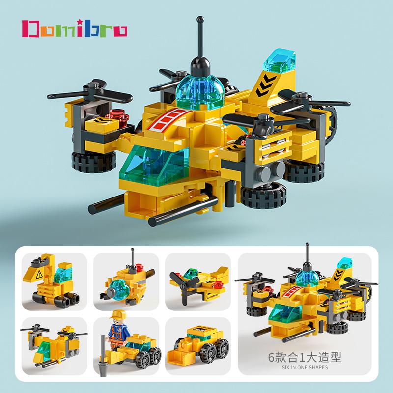 Ingenieur-LKW-Bausteine, Lernspielzeug, Auto-Block-Spielzeug für Kinder, Jungen, Mädchen, Geschenke City Building-136Pcs von Joom DACH