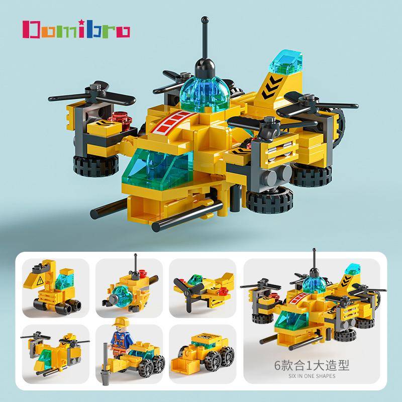 Ingenieur-LKW-Bausteine, Lernspielzeug, Auto-Block-Spielzeug für Kinder, Jungen, Mädchen, Geschenke City Building-136Pcs von Joom DACH