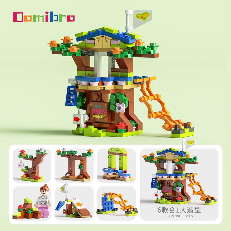 Ingenieur-LKW-Bausteine, Lernspielzeug, Auto-Block-Spielzeug für Kinder, Jungen, Mädchen, Geschenke Fairy House-152Pcs von Joom DACH