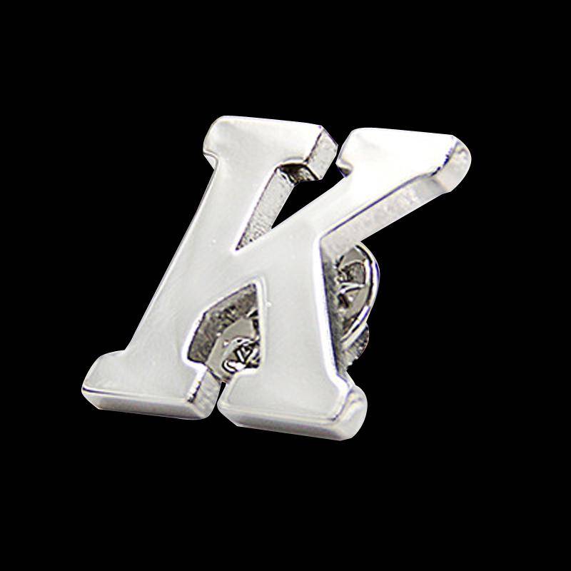 Initiale A bis Z 26 Buchstaben Pin Silber Farbe Mode Englisch Symbol Design Herren Anzug Kragen Revers Brosche Pin Party Schmuck von Joom DACH