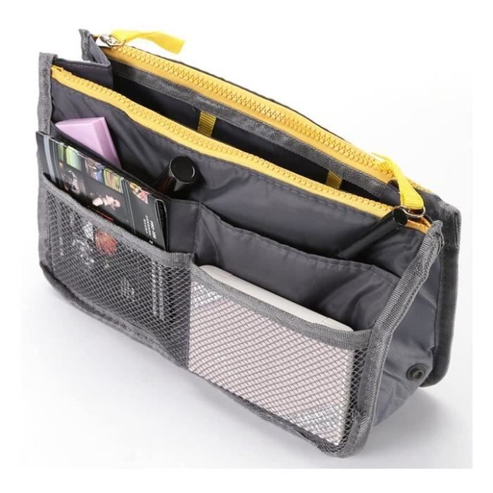 Handtasche - Mode - Mehrfachfächer - Polyester - Grau - Kosmetik-Organizer Handtasche - Mode - Mehrfachfächer - Polyester - Grau - Kosmetik-Organizer von Joom DACH