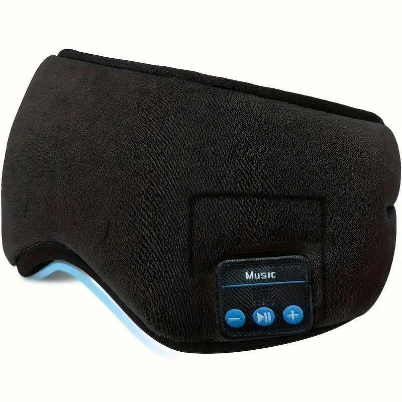 Intelligente Augenmasken-Patch und Bluetooth-Wireless-Kopfhörer 3D-Schlafmaske Hilfe und lichtblockierende Augenabdeckung schwarz von Joom DACH