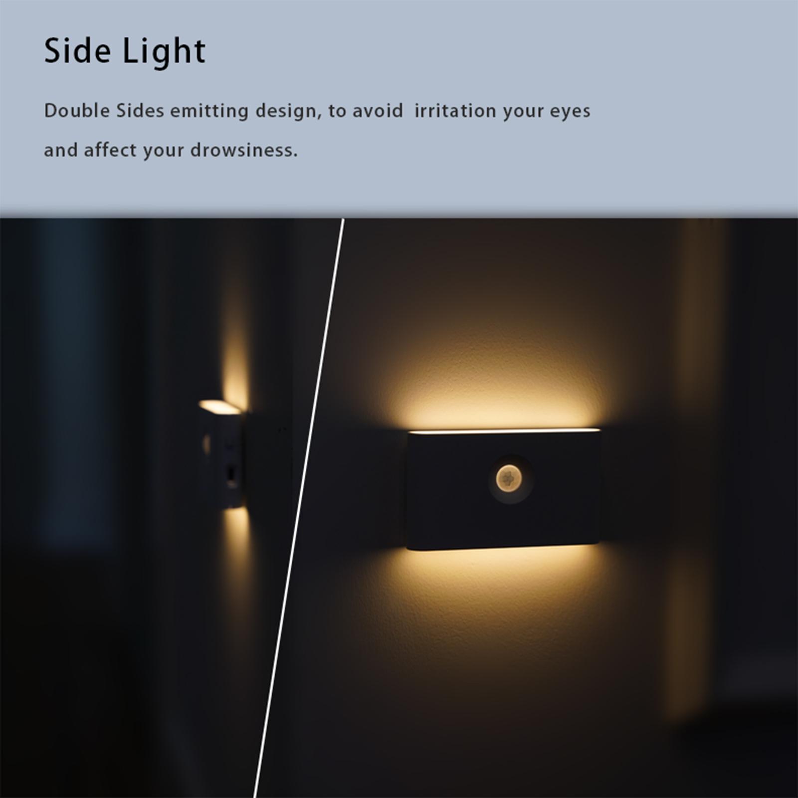 Intelligentes Sensor-Nachtlicht, LED-Körper, Infrarot-Typ-C, wiederaufladbares kabelloses magnetisches Licht Type 2 von Joom DACH