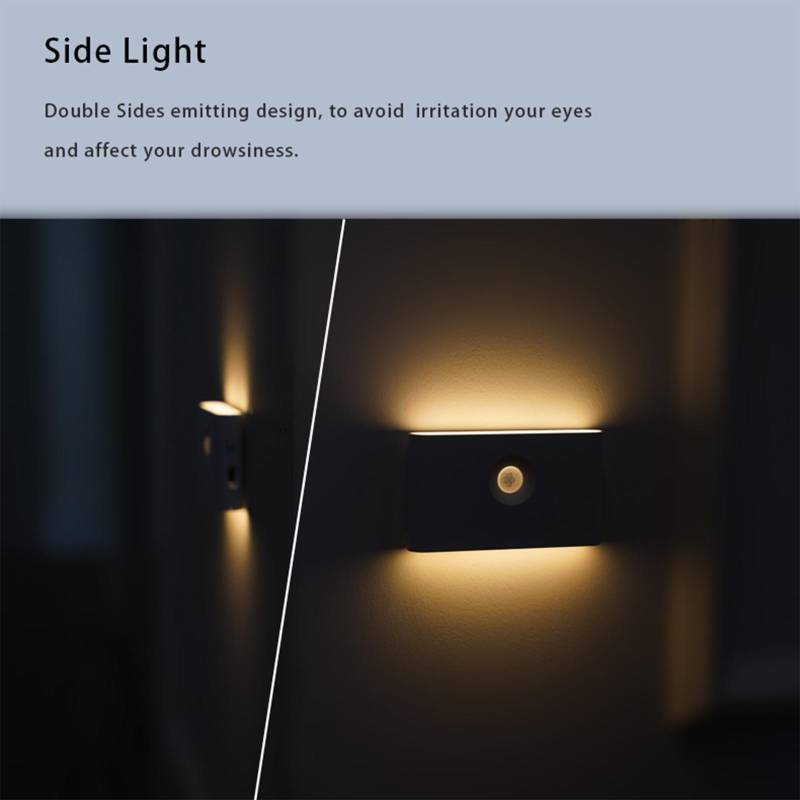 Intelligentes Sensor-Nachtlicht, LED-Körper, Infrarot-Typ-C, wiederaufladbares kabelloses magnetisches Licht Type 2 von Joom DACH