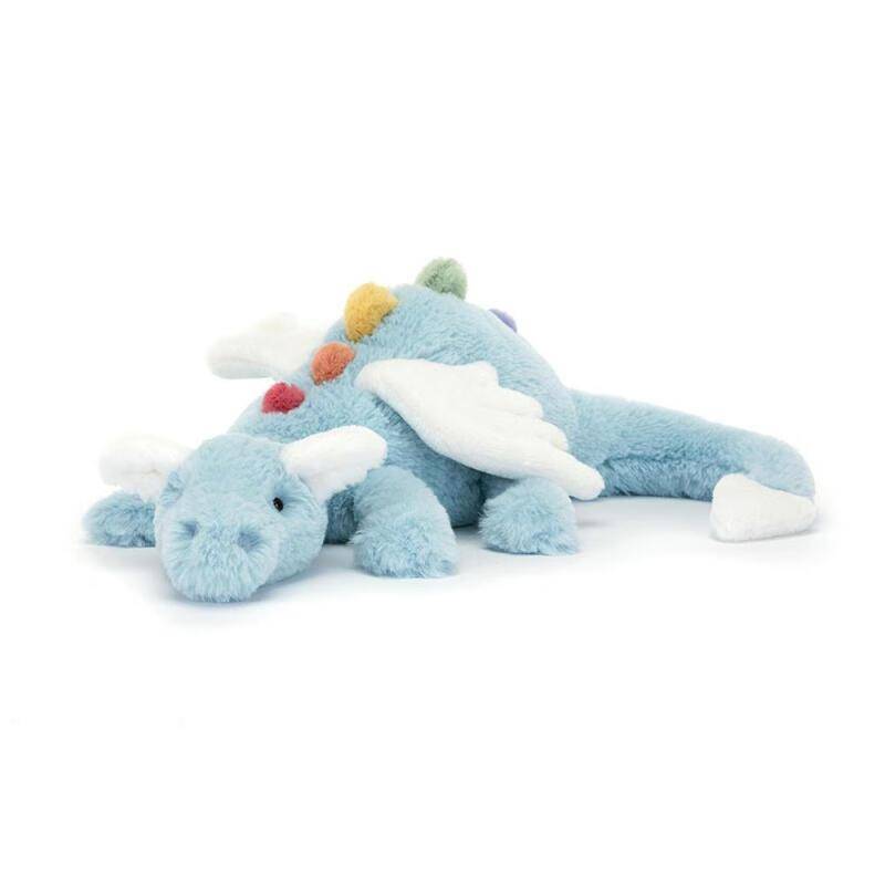 Internet-Berühmtheit Himmelsdrachen-Puppe lustiges Gelee-Plüschtier Regenbogen-Schnee-Drachen-Puppe großes Wurfkissen Geschenk 70cm（0.5kg） von Joom DACH