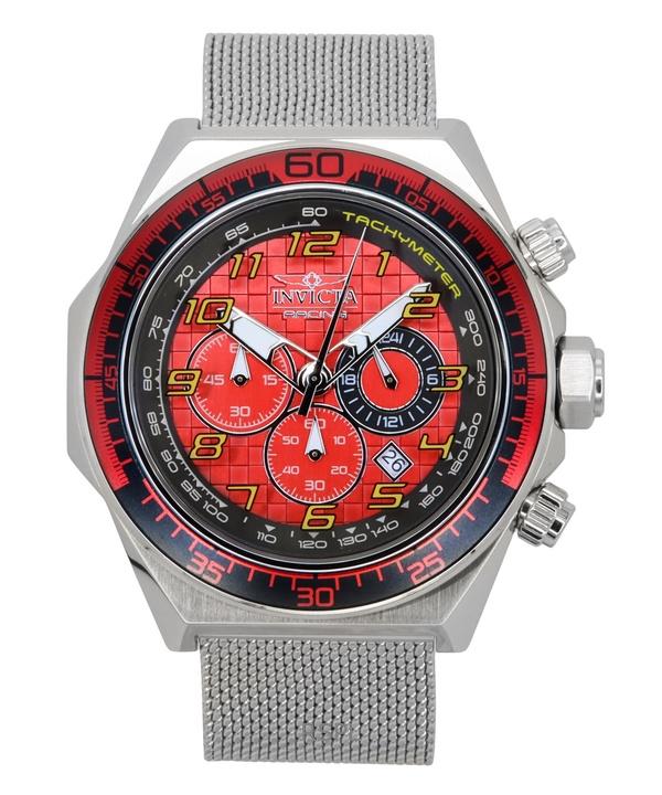 Invicta Racing Chronograph Edelstahl Rotes Zifferblatt Quarz 47900 Herrenuhr rot von Joom DACH