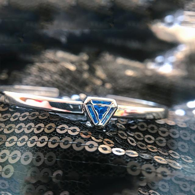 Iron Man Arc-Reaktor 925 Sterlingsilber Verstellbares Armband Armreif Beweis Tony Stark hat ein Herz Buchstaben Schmuck Frau Mädchen Geschenk Resizable von Joom DACH