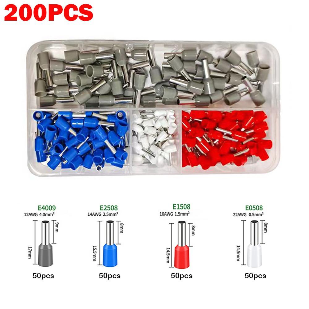 Isolierte Kabelend-Crimps Ferrulen-Box-Set Drahtendenklemmen Ferrulen-Crimpen 200pcs von Joom DACH