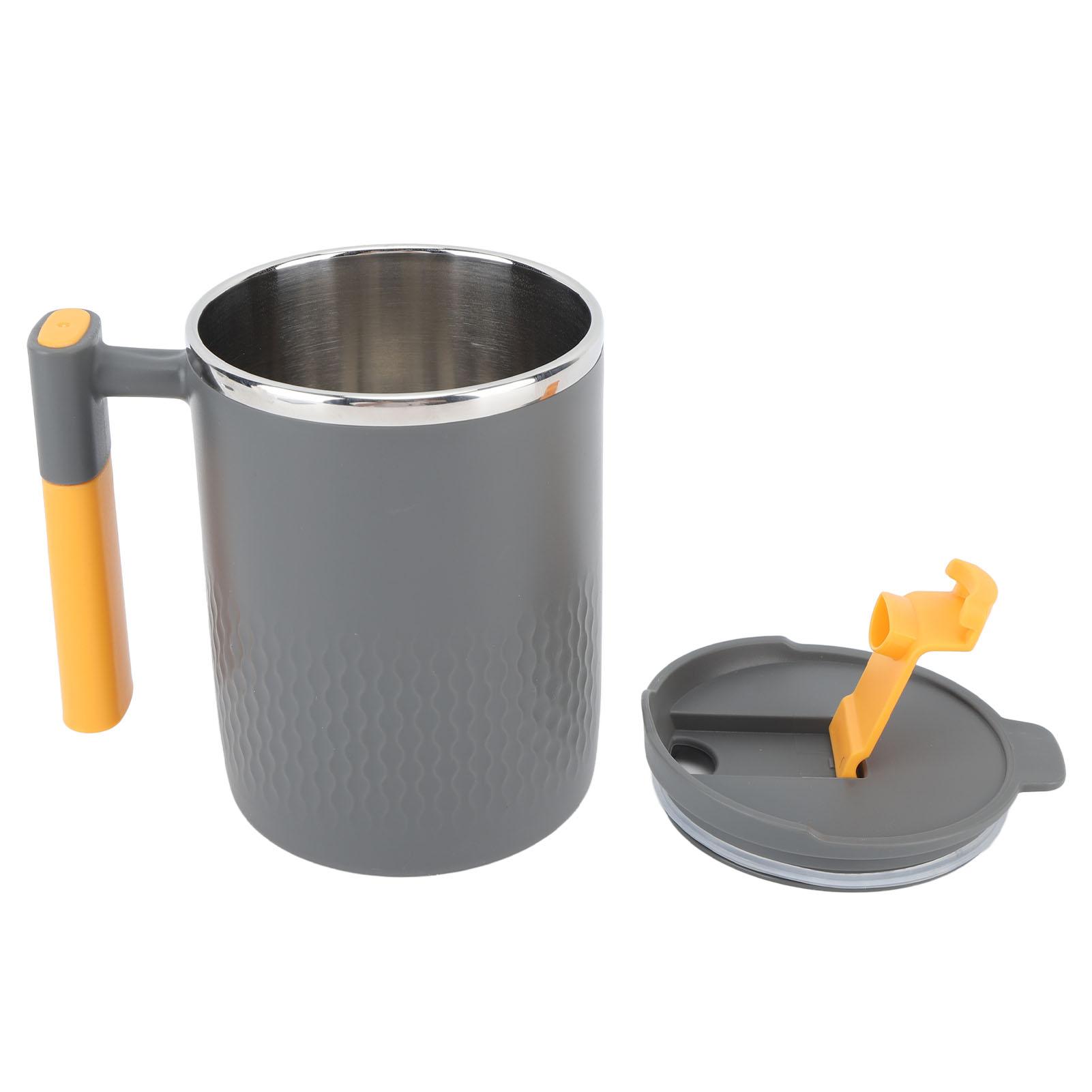 Isolierter Kaffeebecher 450ml 304 Edelstahl Thermo-Vakuumbecher mit Henkel und Deckel für Zuhause von Joom DACH