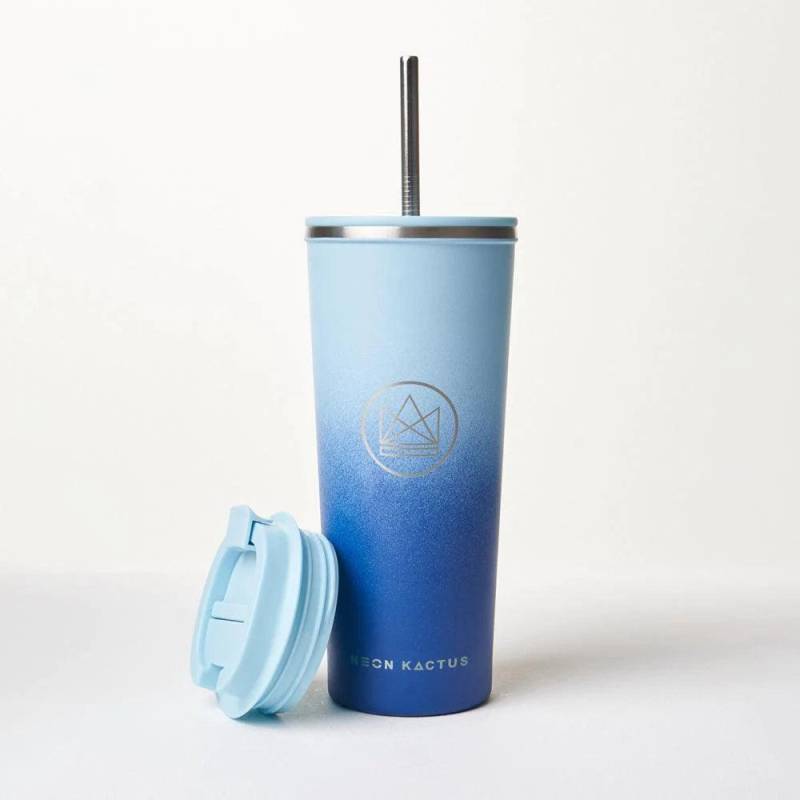 Isolierter Kaffeebecher mit Deckel - 24oz - Good Vibes von Joom DACH