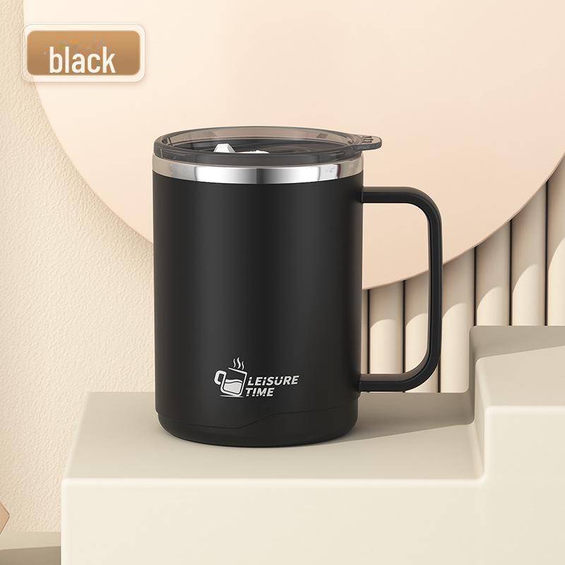 Isolierter Kaffeebecher mit Deckel – doppelschichtiger 304 Edelstahl für Büroangestellte Inner Liner 201 von Joom DACH